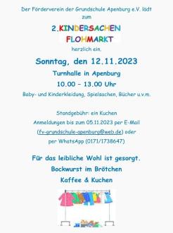 kinderflohmarkt